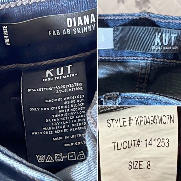 Kut from the Kloth Diana Fab Ab Skinny Relaxed High Rise Jeans • 8 - Picture 8 of 8